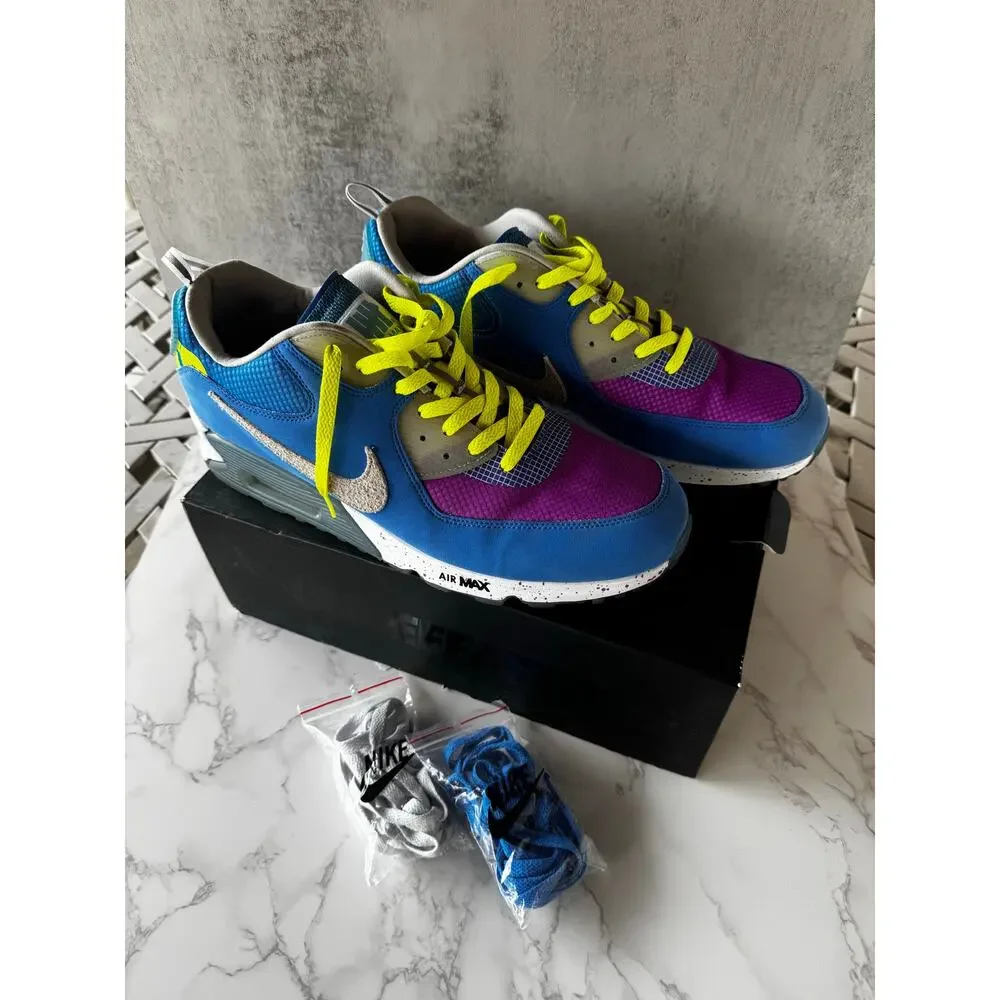 Nike Air Max 90 Undefeated Pacific Blue CQ2289-400 Mens 14 - Picture 2 of 8
